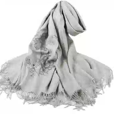 上海故事   手感软糯纯羊毛披肩  绵羊毛围巾围脖   女款