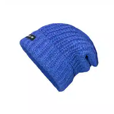 北极绒 大头围毛线冬季显脸小针织 聚酯纤维 绒线帽 男女同款情侣款