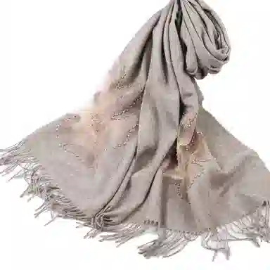 上海故事   手感软糯纯羊毛披肩  绵羊毛围巾围脖   女款