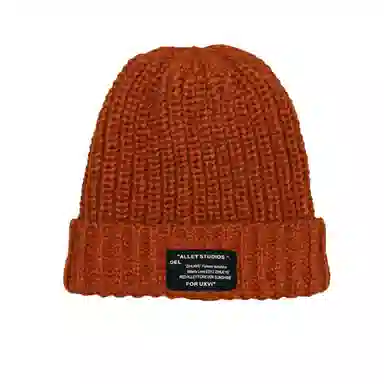 北极绒 秋冬毛线保暖百搭冷帽宽松大头围显脸小针织潮 聚酯纤维 绒线帽 男女同款情侣款