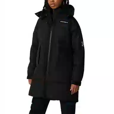 Converse Logo Embroidered Down Coat