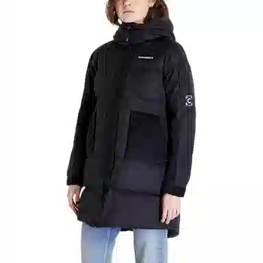 Converse Logo Embroidered Down Coat