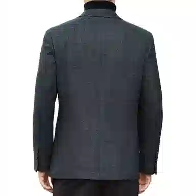 富铤 质感格纹磨毛挺括有型商务休闲通勤西装 男款 蓝色