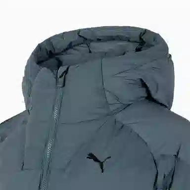 PUMA Logo Print Hoodie Jacket Blue