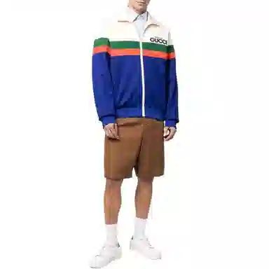 Gucci SS22 Logo Print Zip Jacket