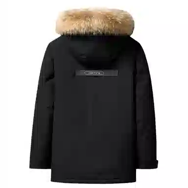 鸭鸭 蓝钻系列 中青年时尚韩版休闲百搭连帽宽松户外运动防寒保暖中长款羽绒服 男女同款