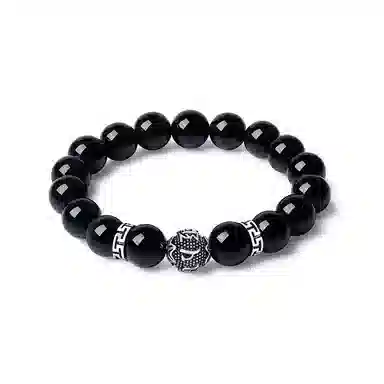 新中式小众气质招财转运六字真言文玩好运贺礼 白玉菩提 时尚手串手饰 男女同款情侣款