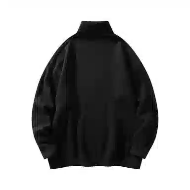 三体 地球文明系列 简约基础款字母印花绣标纯色保暖加厚柔软舒适高领套头百搭宽松内搭外穿学生多巴胺日常通勤针织衫 男女同款