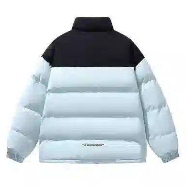 三体 人类的落日系列 简约基础款字母印花美式复古撞色拼接立领开衫百搭潮流加厚保暖舒适极寒户外长袖面包服棉服 男女同款