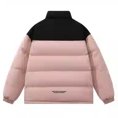 三体 人类的落日系列 简约基础款字母印花美式复古撞色拼接立领开衫百搭潮流加厚保暖舒适极寒户外长袖面包服棉服 男女同款