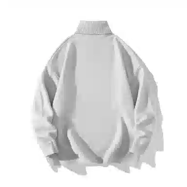 三体 地球文明系列 简约基础款字母印花绣标纯色保暖加厚柔软舒适高领套头百搭宽松内搭外穿学生多巴胺日常通勤针织衫 男女同款