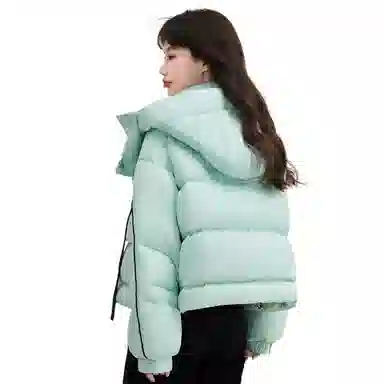 鸭鸭 时尚百搭韩版短款面包服羽绒服 女款