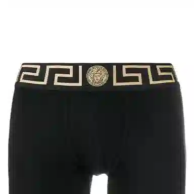 Versace Logo Boxer Briefs Black