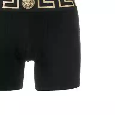 Versace Logo Boxer Briefs Black