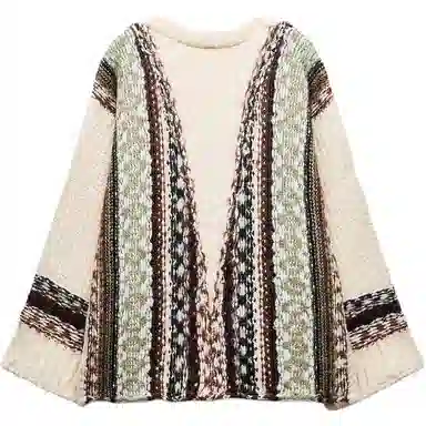 ZARA Jacquard Knit Sweater