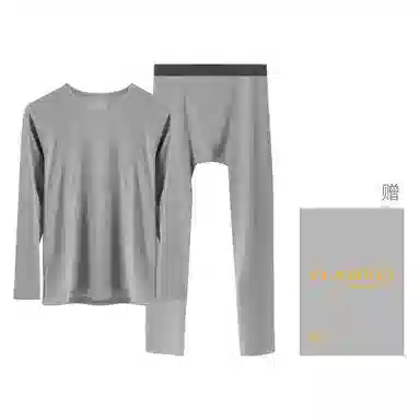 帕兰朵 德绒恒温发热防寒加厚打底保暖套装 男款 礼盒装