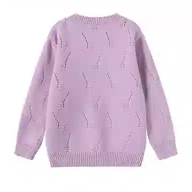 青蛙王子 舒适宽松纯色洋气百搭毛衣 儿童款