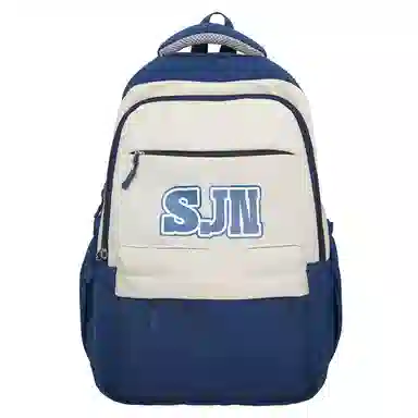 醇龙 高中潮流高颜值中小学生 尼龙 双肩包 男女同款情侣款 黑色/绿色/蓝色/灰色/红色