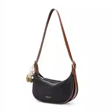 红蜻蜓 时尚小众百搭通勤实用设计公仔 牛皮 斜挎包单肩包 常规 女款 多色