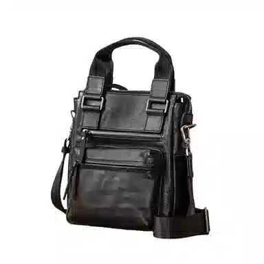 Houbu Business Casual Leather Tote Black