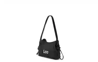 Lee Denim Quilted Shoulder Bag Black