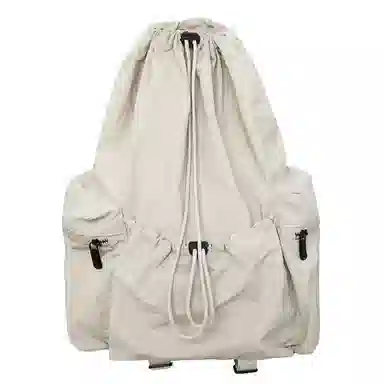 垣途者 休闲运动学生 尼龙 双肩包 男女同款情侣款 白色