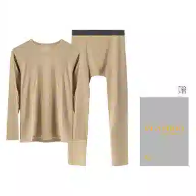 帕兰朵 德绒恒温发热防寒加厚打底保暖套装 男款 礼盒装