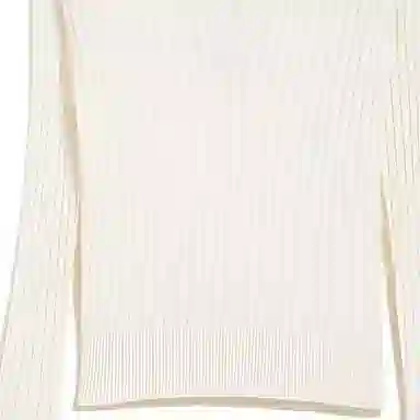 MaxMara Wool and silk sweater with polo shirt collar Polo