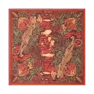 Hot Time Vintage Leopard Print Scarf