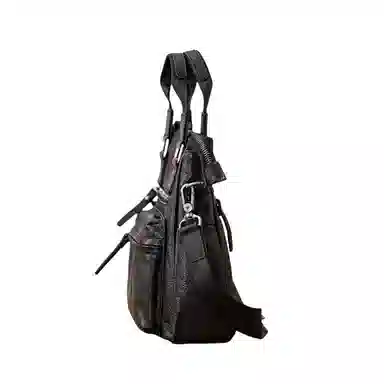 Houbu Business Casual Leather Tote Black
