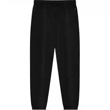 特步 篮球系列 字母宽松中腰系带束脚运动长裤 男款 正黑色