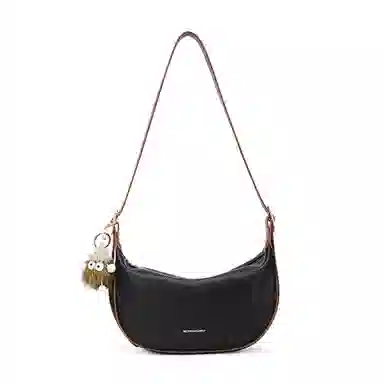 红蜻蜓 时尚小众百搭通勤实用设计公仔 牛皮 斜挎包单肩包 常规 女款 多色