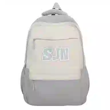 醇龙 高中潮流高颜值中小学生 尼龙 双肩包 男女同款情侣款 黑色/绿色/蓝色/灰色/红色