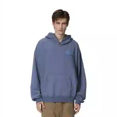 FARFROMWHAT Wave Hoodie Blue Ice