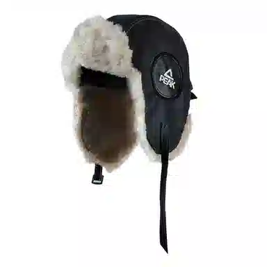 匹克 冬季加绒加厚防风保暖护耳防冻防寒骑行机车 聚酯纤维 雷锋帽 男女同款情侣款