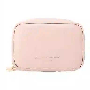 乐活旅行 手拿化妆包 多规格分区有序收纳 皮革防水耐脏 女款 多色