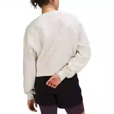 lululemon Softstreme Perfectly Oversized Cropped Crew Espresso