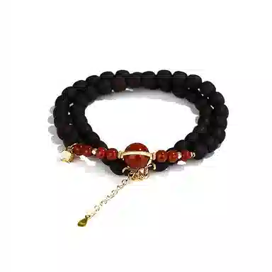 【臻品.文创】 日向晚 新中式国潮复古民族风单圈绕指柔 福气满满 多财多福 降真香 手串 男女同款情侣款