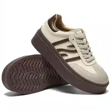 百思图 复古运动厚底 低帮 生活休闲鞋 女款