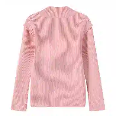 青蛙王子 纯色简约套头舒适长袖毛衣 儿童款