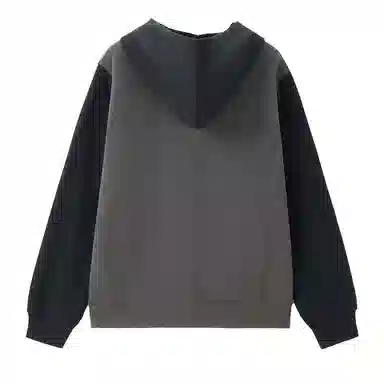 佐丹奴 加绒拼色连帽舒适针织卫衣 男款