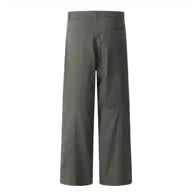 梁拌泡菜 纯棉宽松廓形休闲裤 男女同款 灰绿色