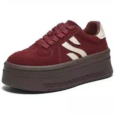 百思图 时尚复古 简约日常 低帮 板鞋 女款