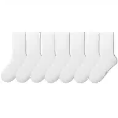 金莱克 抑菌纯色运动透气吸湿排汗跑步健身简约休闲中筒袜 男女同款 组合装