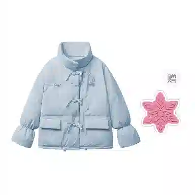 棉购 面包服立领纯色拉链棉服 女款