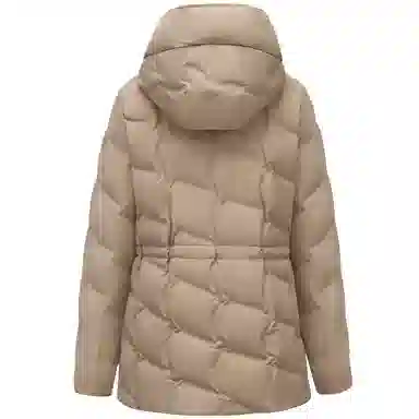 坦博尔 连帽纯色简约舒适时尚羽绒服 女款