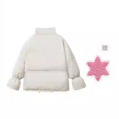 棉购 面包服立领纯色拉链棉服 女款
