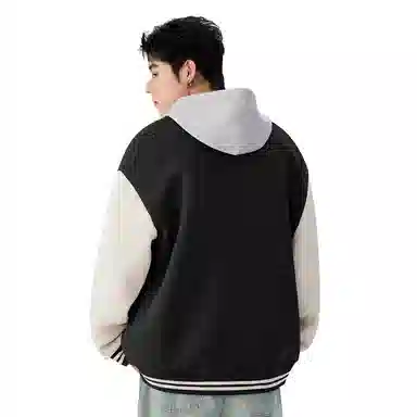 MINISO Fleece Varsity Jacket