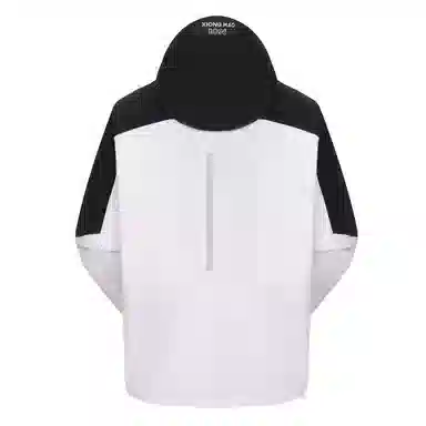 熊猫  山系户外硬壳三防连帽单层  防水防风耐磨防泼水冲锋衣 男女同款 雅丹白