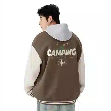 MINISO Fleece Varsity Jacket